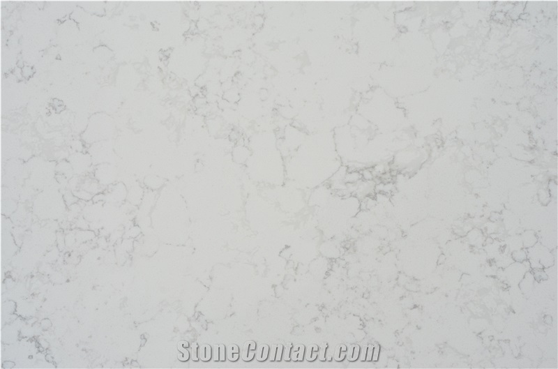 White Lines Artificial Tiles Quartz Stone Slabs