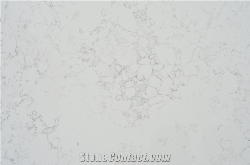 White Lines Artificial Tiles Quartz Stone Slabs