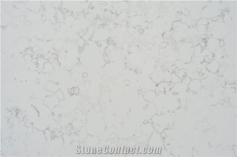 White Lines Artificial Tiles Quartz Stone Slabs