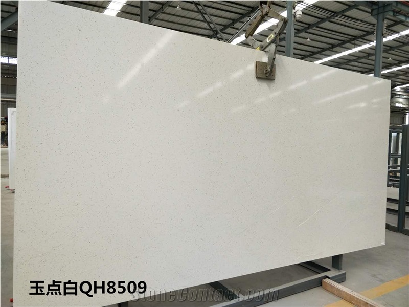 White Spring Vita Quartz Product Slabs Tiles