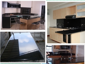 Absolute Black Granite Kitchen Countertop