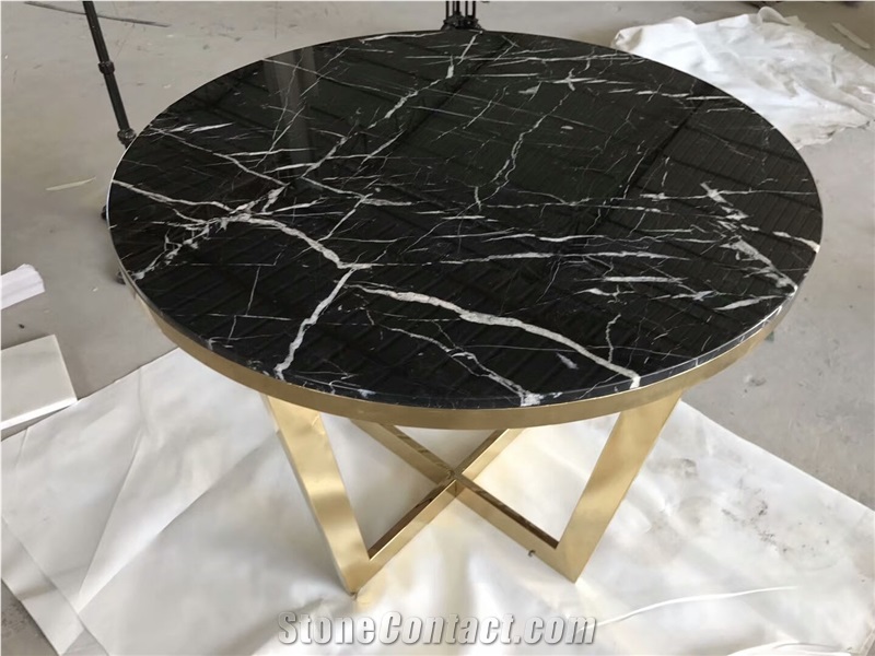 Black Marquina Marble Table Top