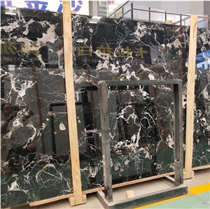 China Century Ice Black Marble Big Slab Polished China Century Ice Black Marble Big Slab Polished