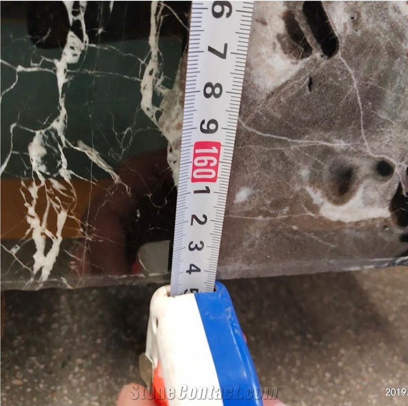 China Century Ice Black Marble Big Slab Polished
