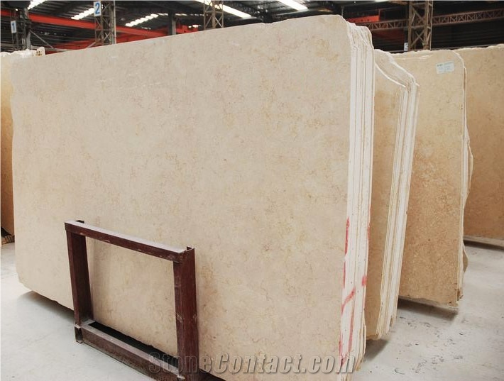 Egypt Galala Beige Marble Polished Slab Tile