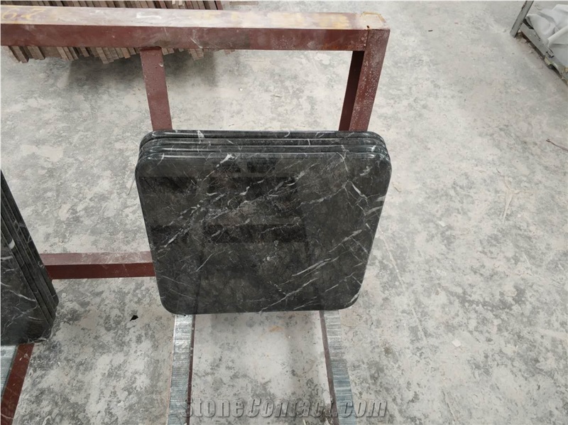 Grigio Carnico, Round Table Top Coffee Bar