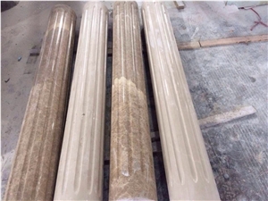 Indoor Outdoor Polished Honed Stone Roman Columns