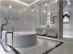Light Grey Marble Step Floor Stairs Tile