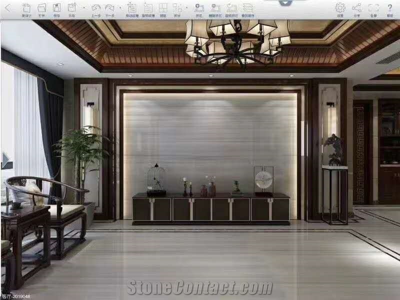 Light Grey Marble Step Floor Stairs Tile