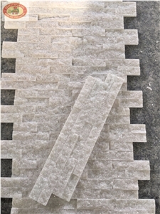 Crystal White Marble Stack Ledge Culture Stone