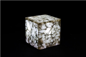 Alabaster White Column for Interior Ornament