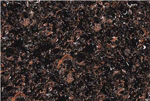 Artificial Black Golden Flower Marble
