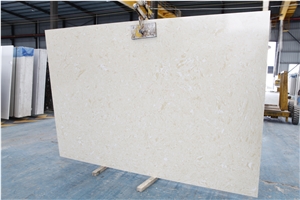 Classical Rose White Artificial Stone Slab