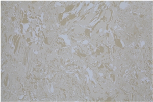 Classical Rose White Artificial Stone Slab