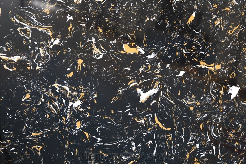 Portoro Artificial Stone Slabs for Flooring Tiles