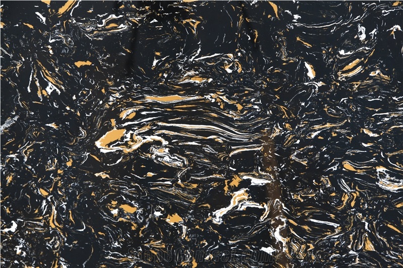 Portoro Artificial Stone Slabs for Flooring Tiles
