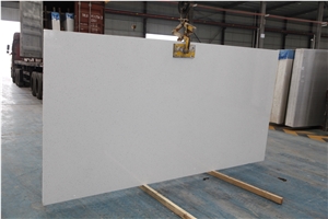 Sliver White Artificial Stone Slabs for Floor Tile