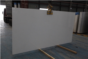 Sliver White Artificial Stone Slabs for Floor Tile
