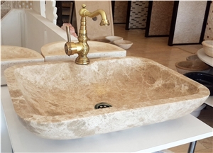 Beige Travertine Sinks & Basins