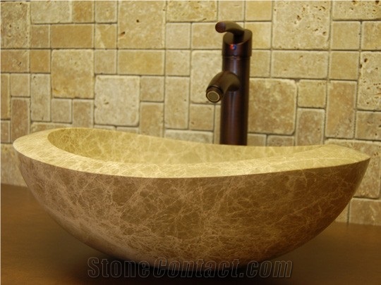 Beige Travertine Sinks & Basins