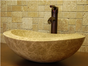 Beige Travertine Sinks & Basins