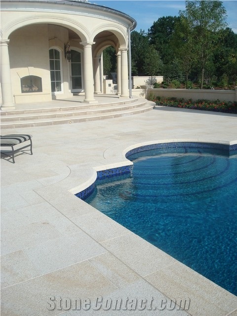 Multicolor Travertine Pool Copings