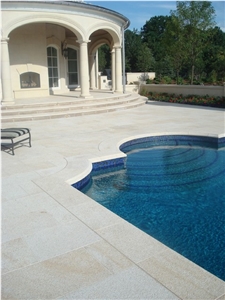 Multicolor Travertine Pool Copings
