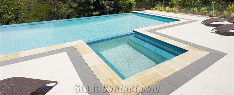 Multicolor Travertine Pool Copings