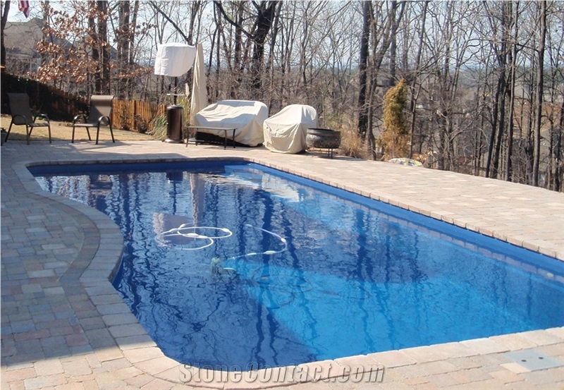 Multicolor Travertine Pool Copings