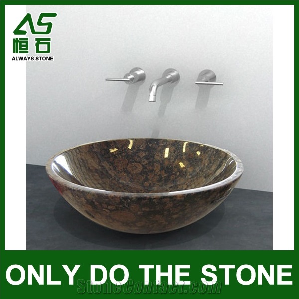 Baltic Brown Stone Sink & Wash Basin Factory