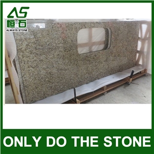 Giallo Ornamental Granite Vanity Tops & Sink