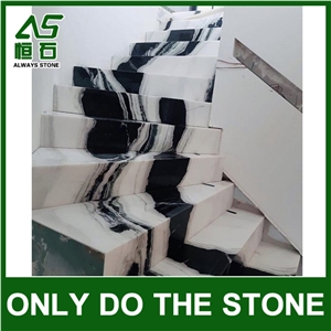 Panda White Marble Stair & Step Treads
