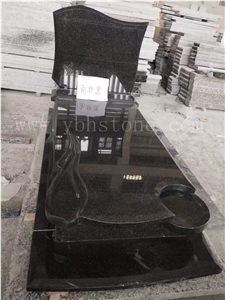 G664/Poland Upright Granite Tombstone/Headstone
