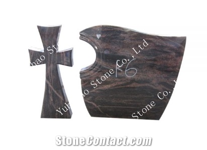 Himalaya Red/Upright Granite Tombstone/Headstone