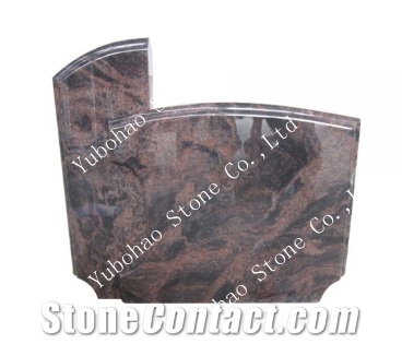 Himalaya Red/Upright Granite Tombstone/Headstone