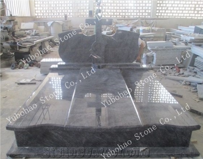 Old G664/Poland Style Granite Tombstone/Headstone