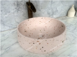 Terrazzo Stone/Friendly Material Basin/Sinks/Bowl