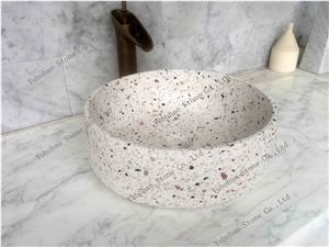 Terrazzo Stone/Friendly Material Basin/Sinks/Bowl