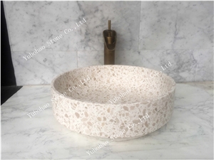 Terrazzo Stone/Friendly Material Wash Sink/Basin