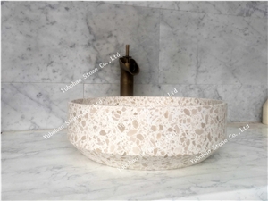 Terrazzo Stone/Friendly Material Wash Sink/Basin