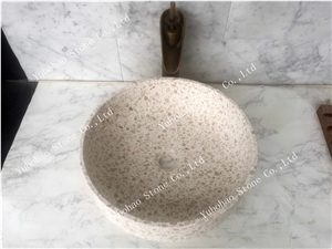 Terrazzo Stone/Friendly Material Wash Sink/Basin