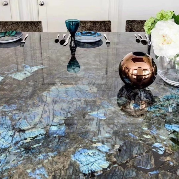 Lemurian Blue Granite Bar Table Top