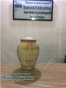 Pakistan Teak Wood Sandstone Urn Ceramation