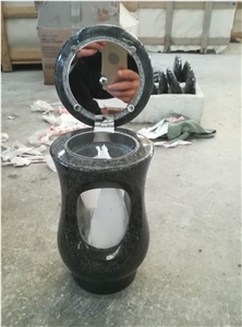 Absolutely Black Granite Lamp for Gravestone