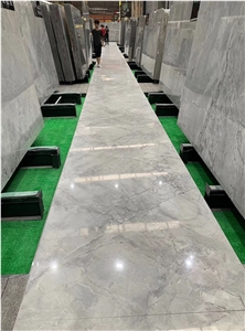 Armani Calacatta Grey Silver Statuario Marble Slab
