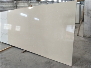 Beige Royal Botticino Quartz Stone Slabs for Wall
