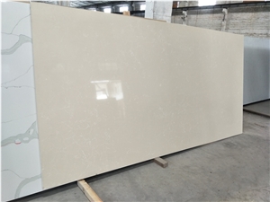 Beige Royal Botticino Quartz Stone Slabs for Wall