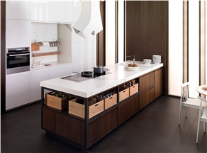 Bianco Calacatta White Marble Kichen Countertops