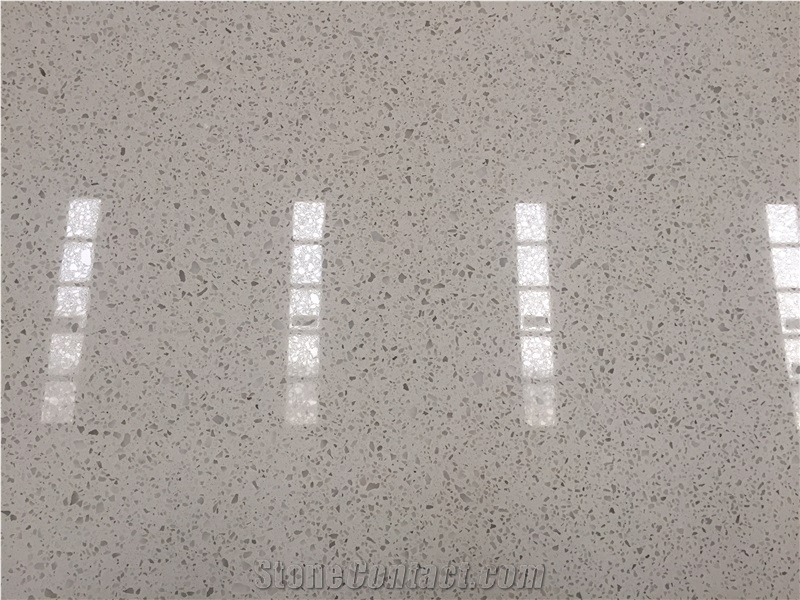 Big Grains White Quartz Similiar as Caesarstone