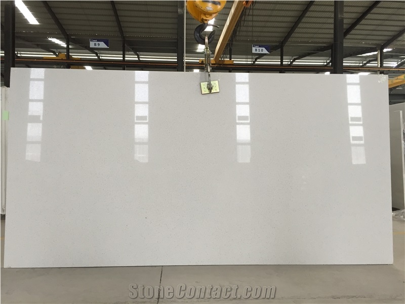 Big Grains White Quartz Similiar as Caesarstone
